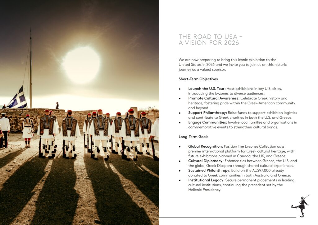 The Evzones Collection USA tour Nick Bourdaniotis