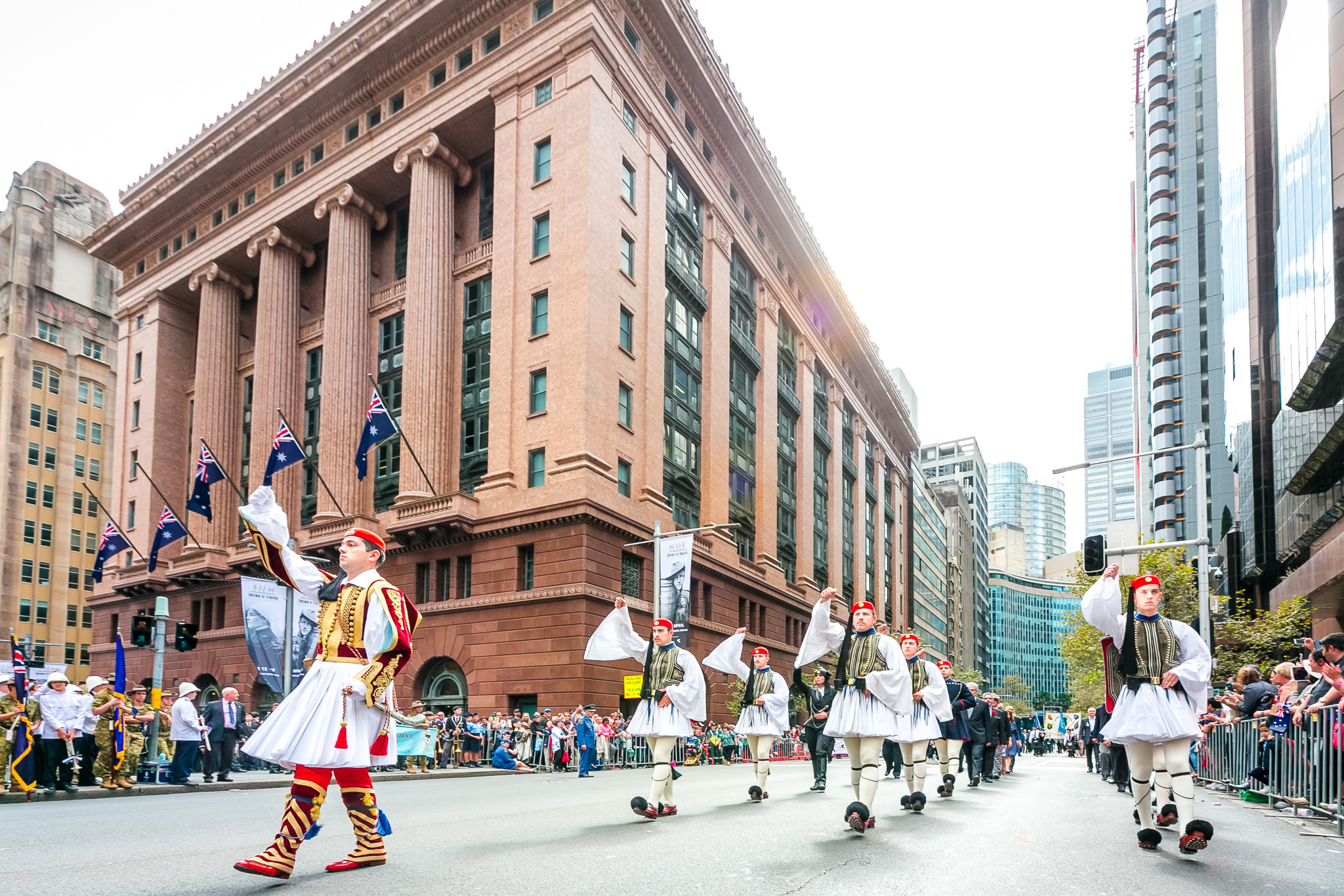 TheEvzonesCollection 121 – The Evzones Collection Evzones of the Greek Presidential Guard on parade in Australia – photo by Nick Bourdaniotis