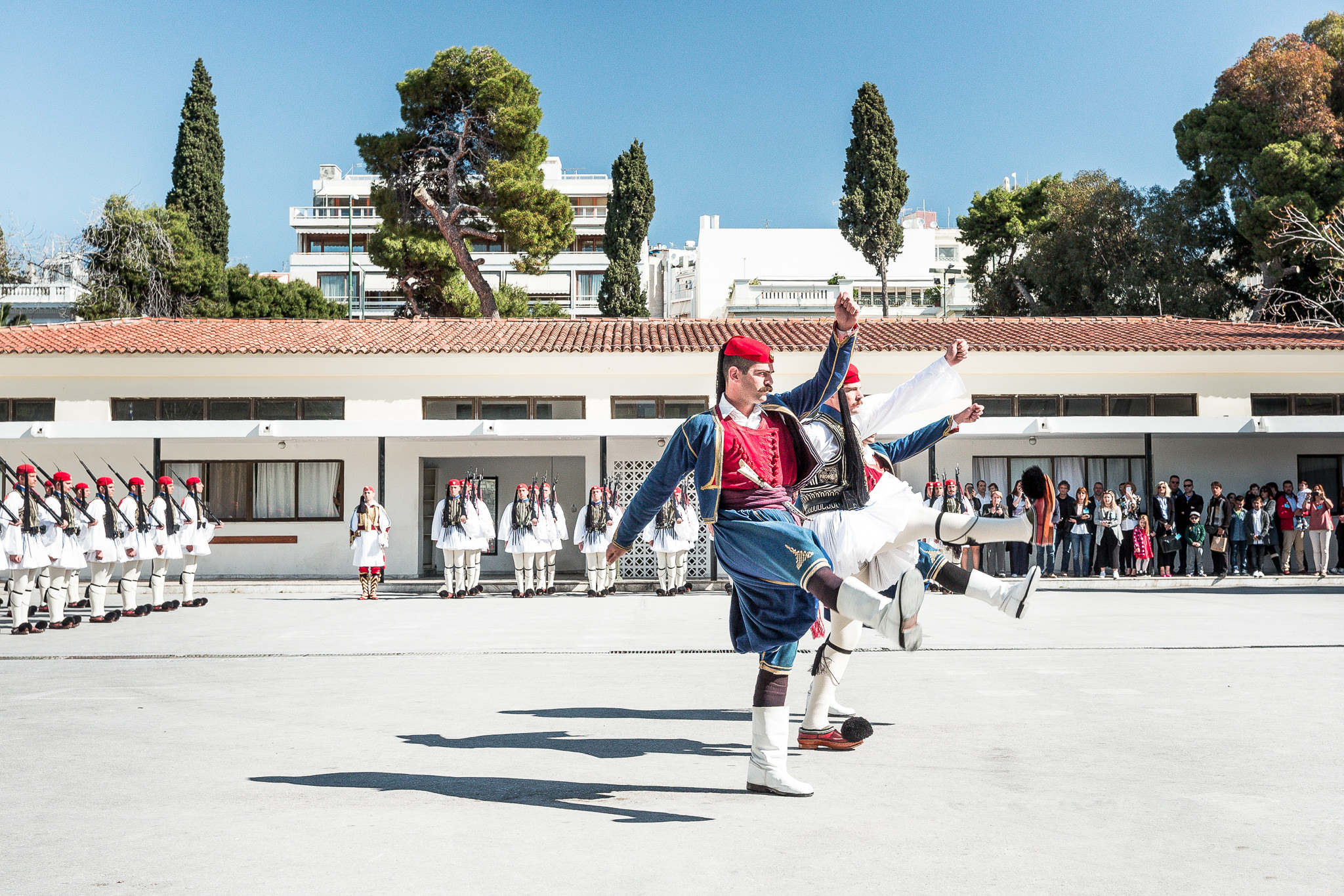 TheEvzonesCollection 86 – The Evzones Collection Evzone in full ceremonial uniform at the Presidential Guard barracks (Garrison), Athens – photo by Nick Bourdaniotis